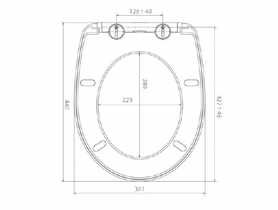 Deska wolnoopadająca Vista biała BISK