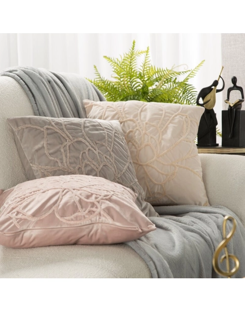 Zdjęcie: Poszewka Sandi pudrowa 45x45cm EUROFIRANY