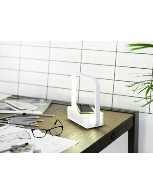 Zdjęcie: Lampka LED AJE-ORBI bluetooth + bezprzewodowe ładowanie telefonów ACTIVEJET