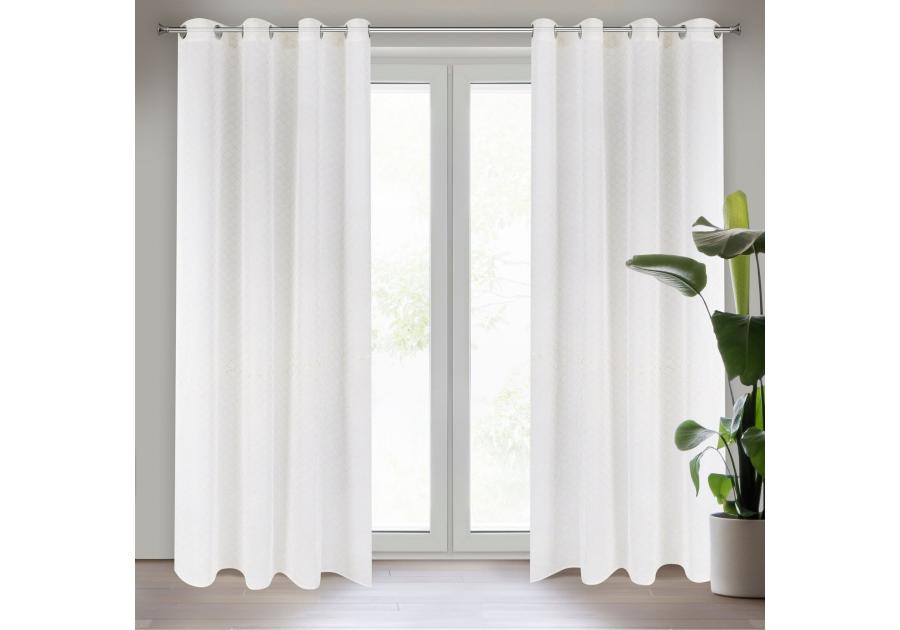 Zdjęcie: Firana gotowa Claudia 140x250 cm biały EUROFIRANY