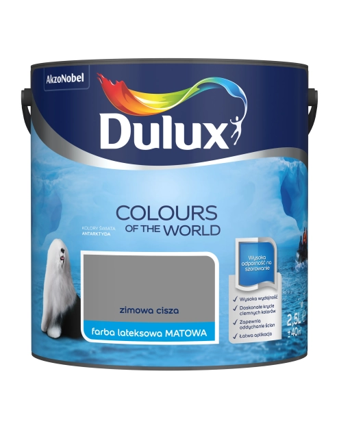Zdjęcie: Farba do wnętrz Kolory Świata 2,5 L zimowa cisza DULUX