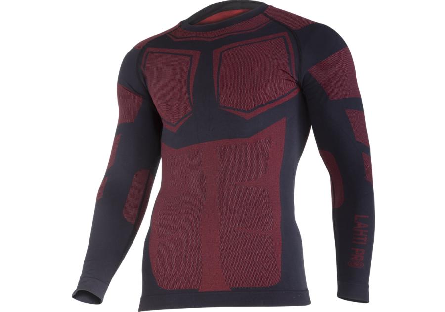 Zdjęcie: Koszulka termoaktywna czarno-czerwona, "s/m", CE, LAHTI PRO