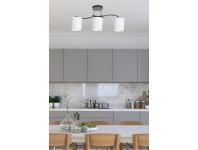 Zdjęcie: Lampa sufitowa Esnyr chromowy + czarny 3x40 W E27 klosz biały CANDELLUX