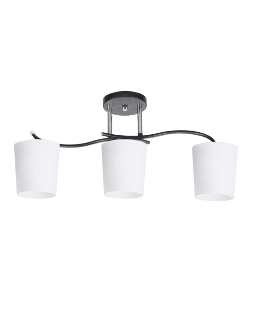 Zdjęcie: Lampa sufitowa Esnyr chromowy + czarny 3x40 W E27 klosz biały CANDELLUX