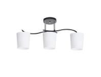 Zdjęcie: Lampa sufitowa Esnyr chromowy + czarny 3x40 W E27 klosz biały CANDELLUX