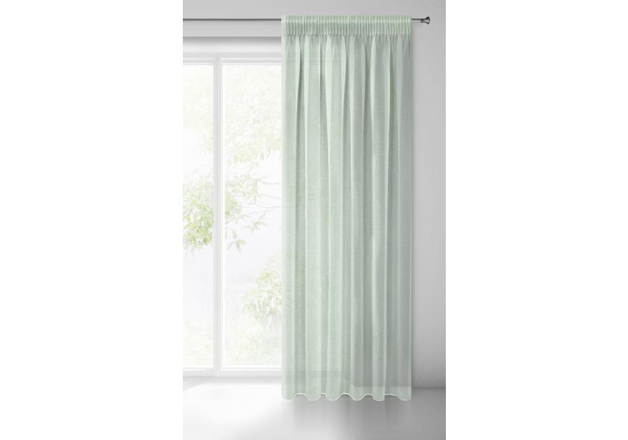 Zdjęcie: Firana gotowa Elpidia na taśmie 140x270 cm miętowy EUROFIRANY