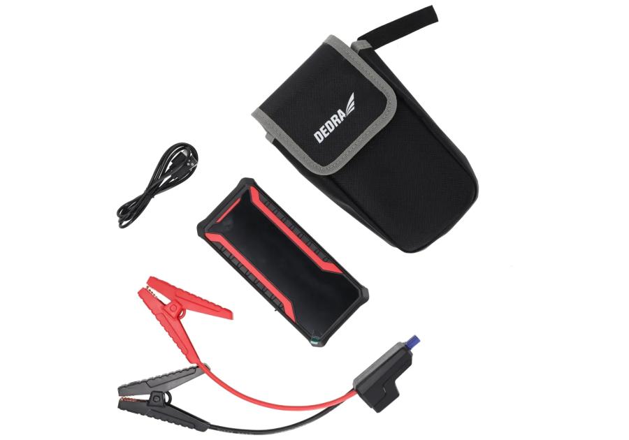 Zdjęcie: Powerbank z funkcją rozruchu silnika 12000 mAh wyświetlacz LCD DEDRA