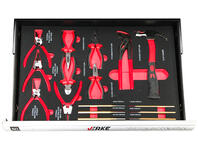 Zdjęcie: Szafka narzędziowa 7+1 szuflad wyposażenie Eva czerwona VERKE