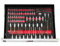 Zdjęcie: Szafka narzędziowa 7+1 szuflad wyposażenie Eva czerwona VERKE