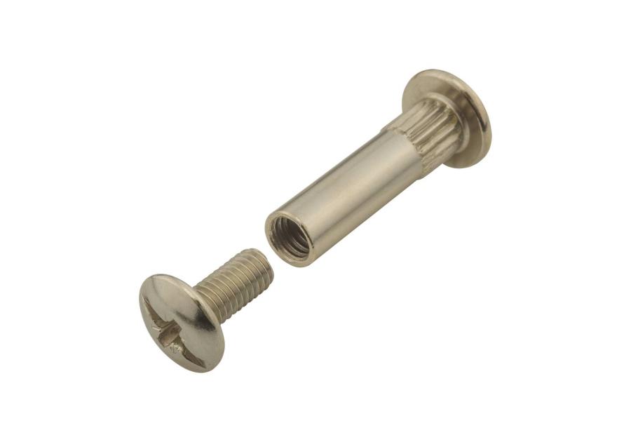 Zdjęcie: Złącze śrubowe fi-8 mm nikiel 4 sztuki METRO