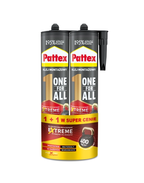 Zdjęcie: Klej montażowy OFA High Tack 2x440 g duopack PATTEX