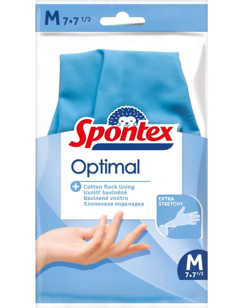 Zdjęcie: Rękawice lateksowe Rozmiar M Optimal SPONTEX