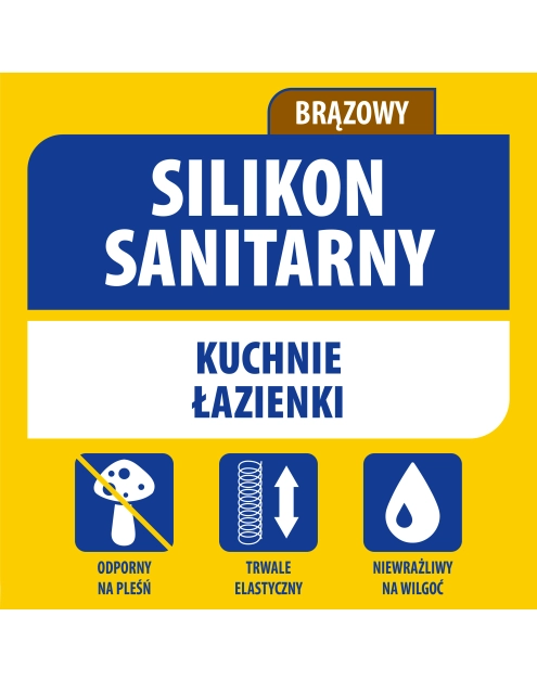 Zdjęcie: Silikon sanitarny 280 ml brązowy SOUDAL