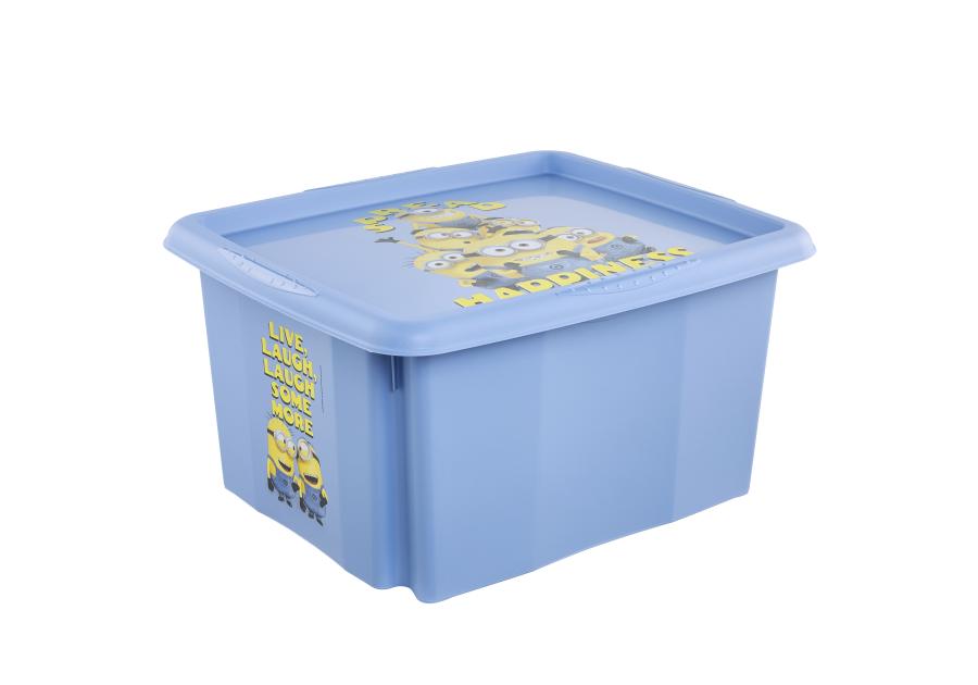 Zdjęcie: Skrzynka obrotowa z pokrywą Karolina Minions happiness 24 L KEEEPER