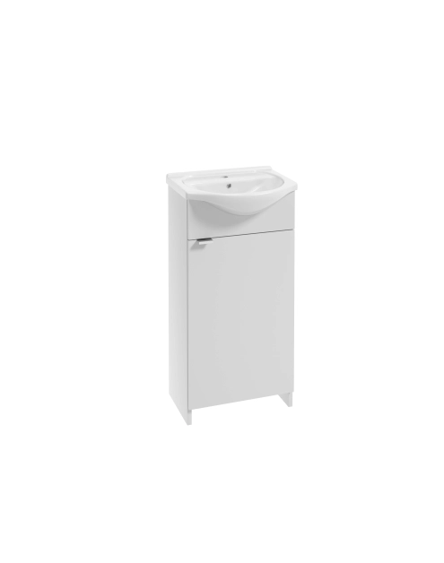 Zdjęcie: Zestaw łazienkowy Kredo szafka z umywalką biała 40 cm DEFTRANS