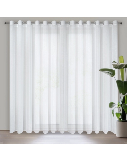 Zdjęcie: Firana gotowa Viola 400x250 cm biały EUROFIRANY