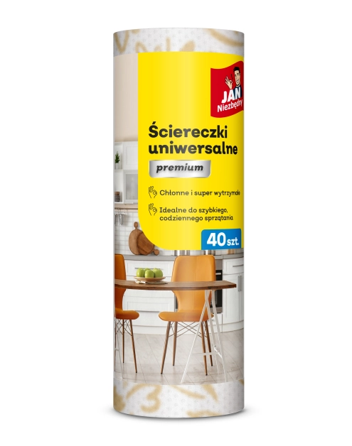 Zdjęcie: Ściereczki na rolce premium 40 sztuk JAN NIEZBĘDNY