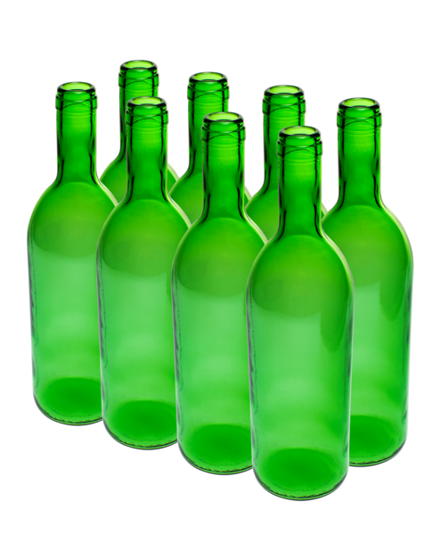 Zdjęcie: Butelka na wino 0,75 L zielona zgrzewka 8 szt. BROWIN