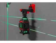 Zdjęcie: Poziomica laserowa 360 laser krzyżowy zielony samopoziomująca 4D zestaw PROLINE