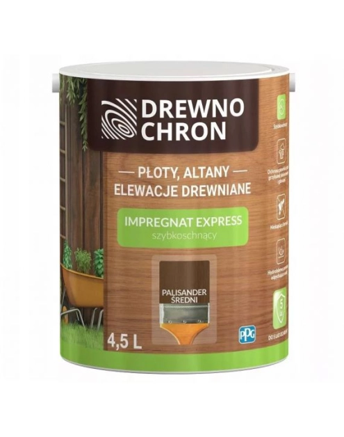 Zdjęcie: Impregnat Express 4,5 L palisander średni DREWNOCHRON