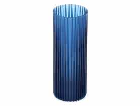 Wazon Nemo 220, niebieski transparentny LAMELA