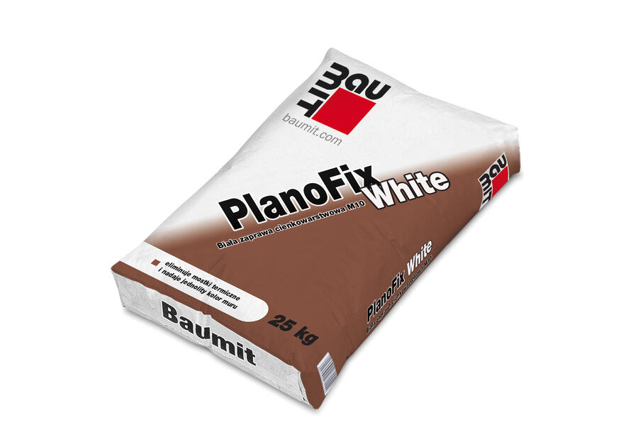 Zdjęcie: Zaprawa cienkowarstwowa biała - Klasa M10 PlanoFix White BAUMIT