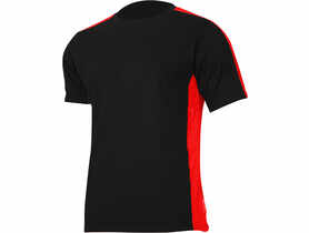 Koszulka T-Shirt 180g/m2, czarno-czerwone, 3XL, CE, LAHTI PRO