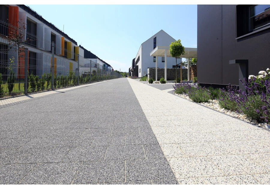 Zdjęcie: Kostka brukowa Complex 6x10x10 cm grafitowy płukany POLBRUK