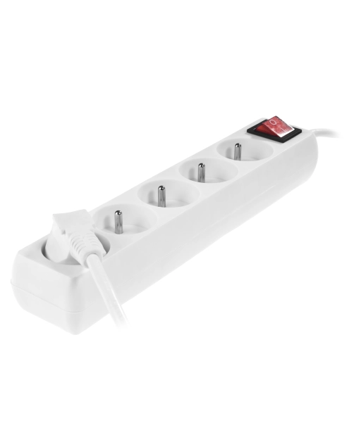 Zdjęcie: Przedłużacz stały z pięciokrotnym gniazdem wtyczkowym PS-570WS/1,5 Eco biały PLASTROL