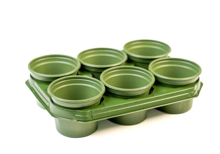 Zdjęcie: Zestaw do uprawy ogrodowej donice 6 szt + taca VEFI