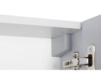 Zdjęcie: Szafka wisząca 60x60x16 cm, 2 drzwi, szara, System c szary ASTOR