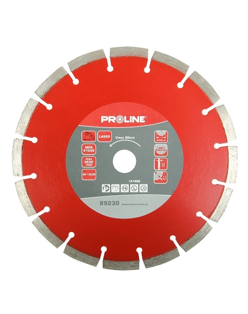 Zdjęcie: Tarcza diamentowa laser uniwersalna 230x2.6x10x22.2 mm PROLINE