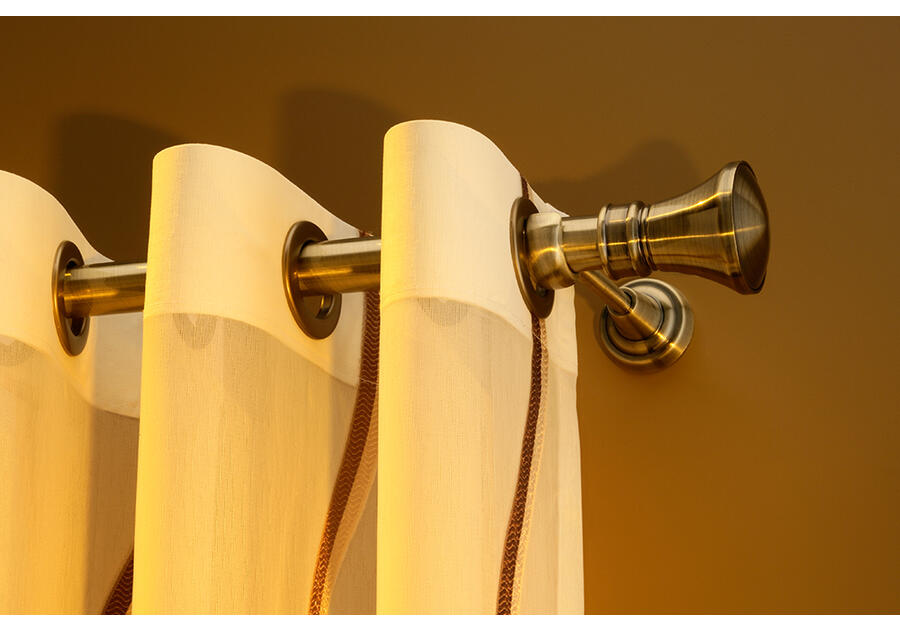 Zdjęcie: Karnisz pojedynczy Zeus fi 25 mm - 400 cm avanti złoto KARWEL