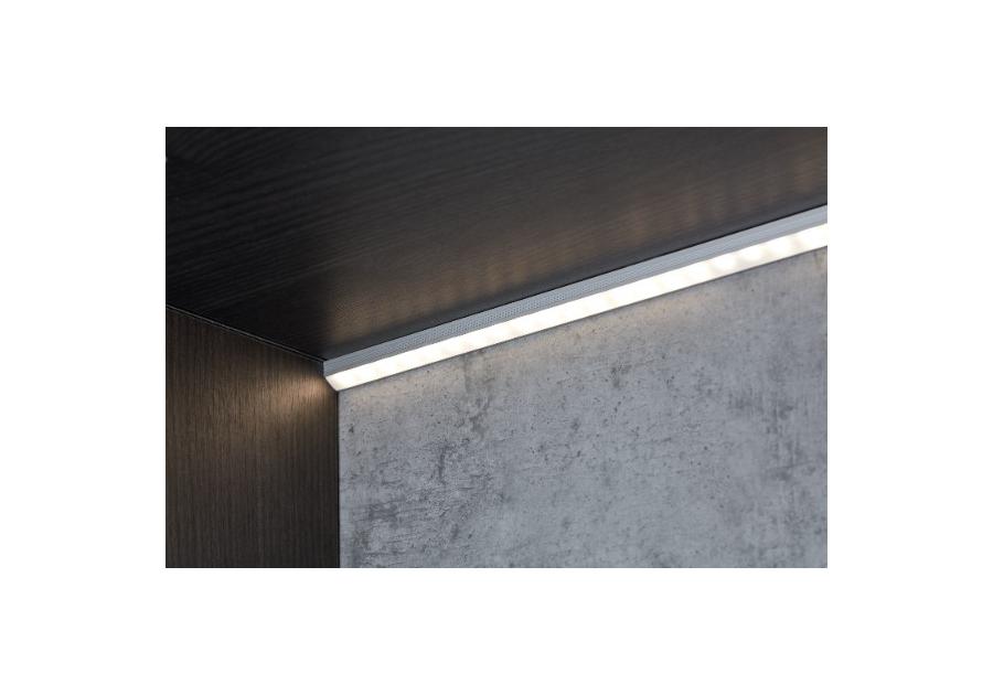 Zdjęcie: Kształtownik osłonka płaska do taśmy LED 12,3x3,5 mm - 2 m mleczna CEZAR