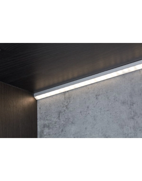 Zdjęcie: Kształtownik osłonka płaska do taśmy LED 12,3x3,5 mm - 2 m mleczna CEZAR
