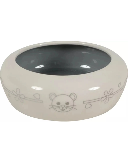 Zdjęcie: Miska ceramiczna dla gryzonia 250 ml beżowa, szara ZOLUX