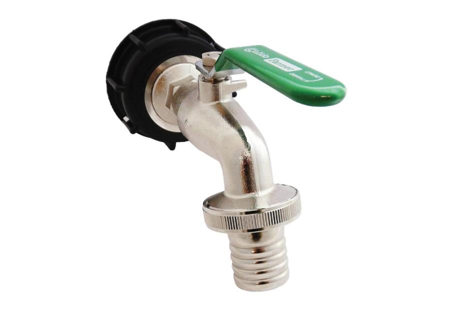 Zdjęcie: Korek 55/60 z zaworem kulowy czerpalnym farmer 1"x1 11/4", do zbiornika 1000l ibc CALIDO