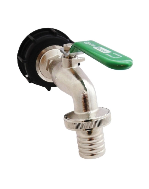 Zdjęcie: Korek 55/60 z zaworem kulowy czerpalnym farmer 1"x1 11/4", do zbiornika 1000l ibc CALIDO