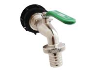 Zdjęcie: Korek 55/60 z zaworem kulowy czerpalnym farmer 1"x1 11/4", do zbiornika 1000l ibc CALIDO