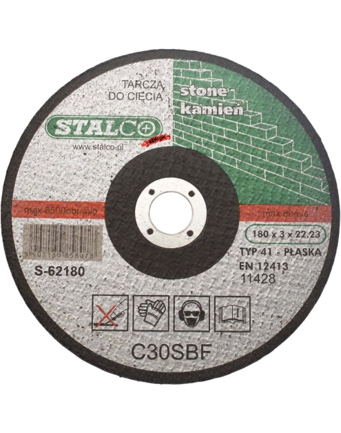 Zdjęcie: Tarcza beton płaska 230x3,0 mm s-62230 STALCO