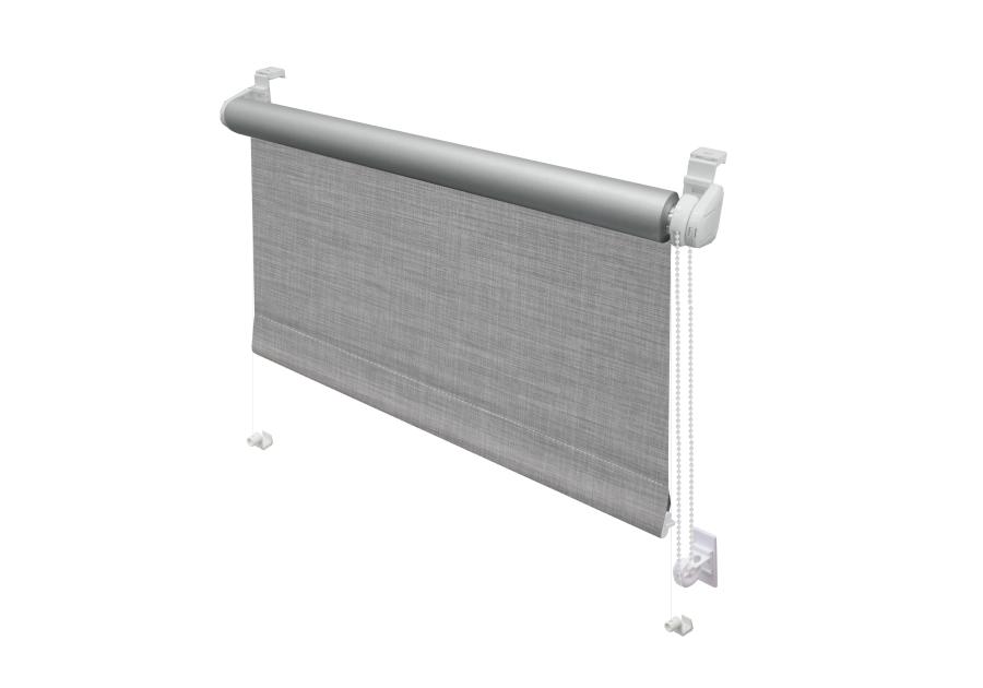 Zdjęcie: Roleta Mini Thermo Struktura 496 szary 72,5x150 cm GARDINIA