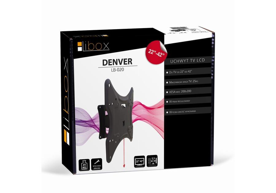 Zdjęcie: Uchwyt LCD Denver 22-42 cali LIBOX