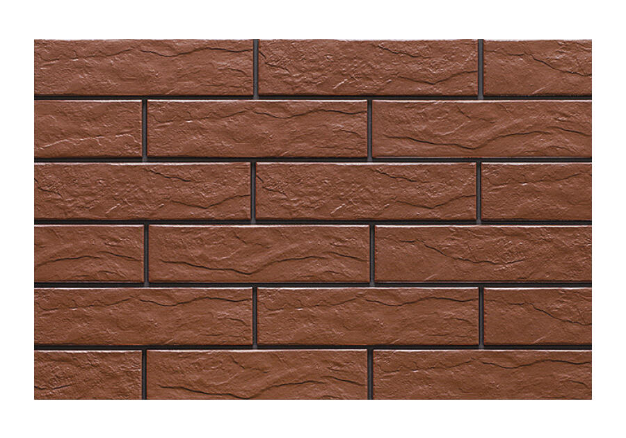 Zdjęcie: Płytka elewacyjna Rot rustiko 24,5x6,5 cm CERRAD