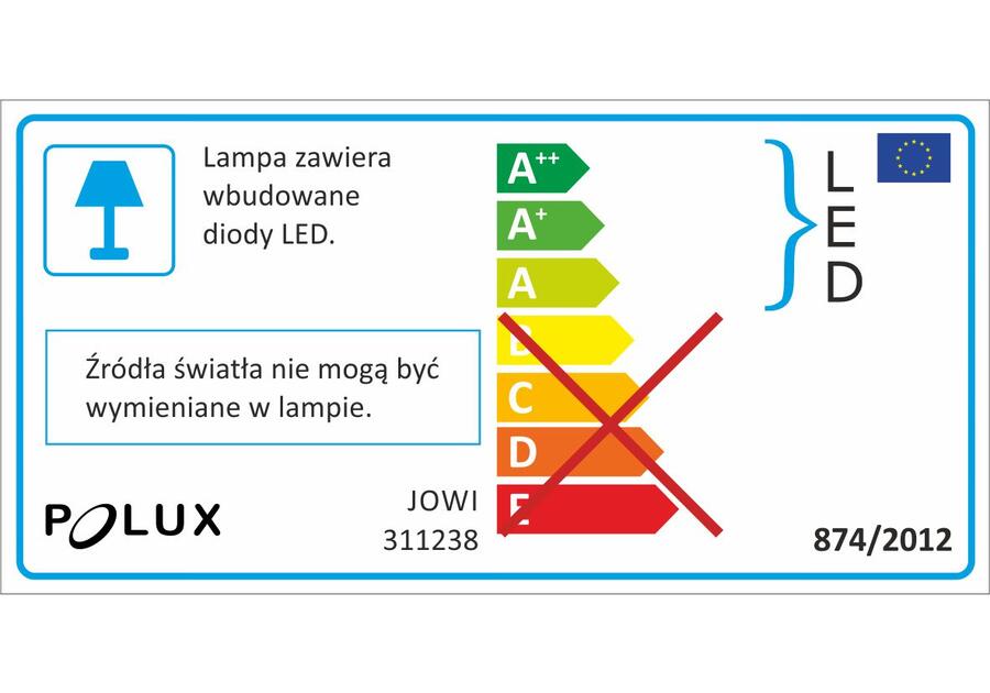 Zdjęcie: Lampa LED Jowi 9 W biała POLUX