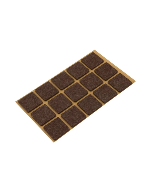 Zdjęcie: Podkładki filcowe samoprzylepne brąz 28x28 mm METRO