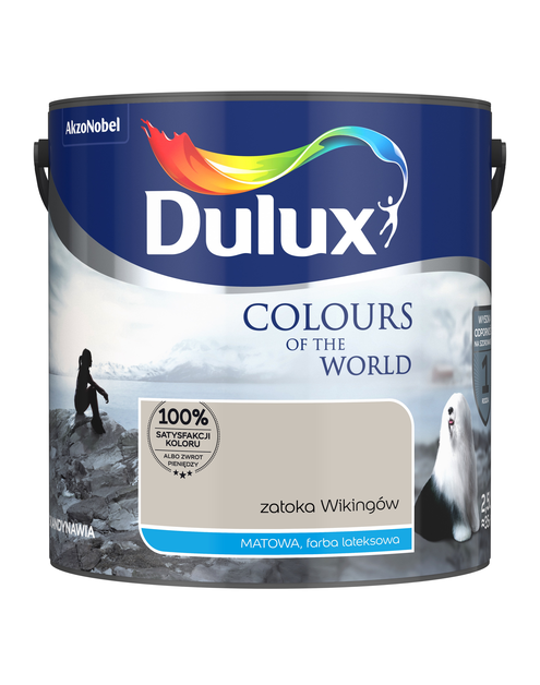 Zdjęcie: Farba do wnętrz Kolory Świata 2,5 L zatoka wikingów DULUX