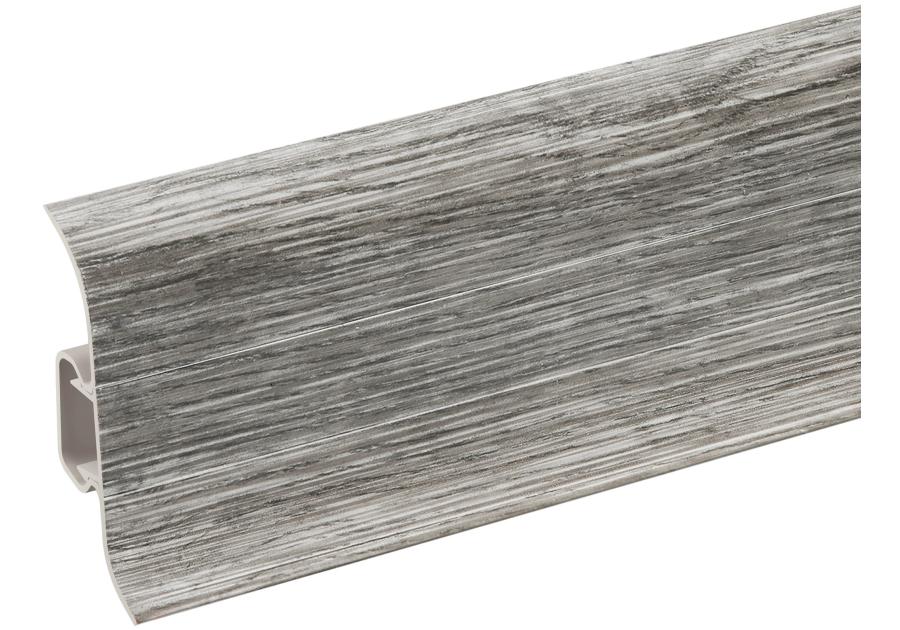 Zdjęcie: Listwa przypodłogowa PVC Premium Classic 22x59 mm; 2,20 m Dąb Argentum Mat CEZAR