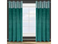 Zdjęcie: Zasłona gotowa D91 Agnes 140x250 cm turkusowy EUROFIRANY