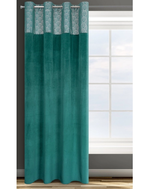 Zdjęcie: Zasłona gotowa D91 Agnes 140x250 cm turkusowy EUROFIRANY