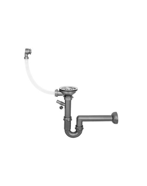 Zdjęcie: Osprzęt odpływowo-przelewowy do zlewozmywaków granitowych wpuszczanych 1-komorowy MILÓ